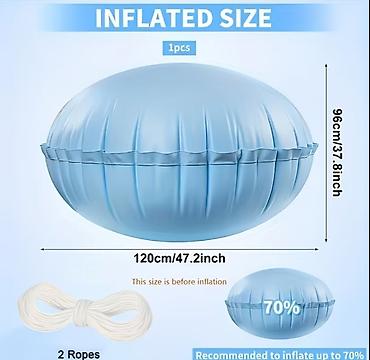 Bazeni i oprema: Jastuk na naduvavanje za zimski prekrivač bazena 120 × 96 cm + kanapi — 4