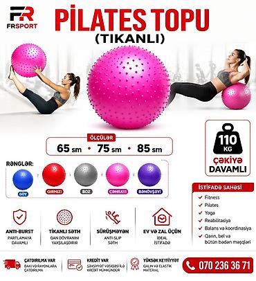 Спорт и отдых: 💥 Pilates topu,fitbol 65 sm - 13 azn,75 sm - 15 azn,85 sm - 17 azn ✅ — 1