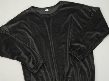 czarne bluzki z haftem angielskim: Fleece, 2XL (EU 44), condition - Perfect