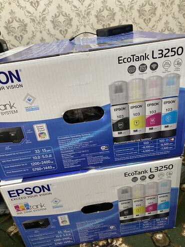 совместимые расходные материалы литва цветные картриджи: Epson EcoTank L3250 — многофункциональное устройство с чернильной