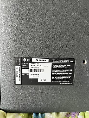 TV və video: LG 42LB5820 – 42 düym LED Full HD televizor Texniki xüsusiyyətlər: - — 3
