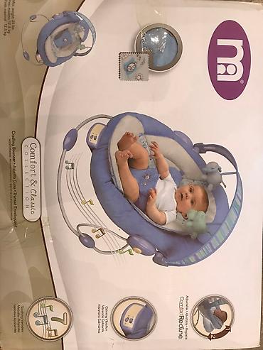 Детские гамаки: Кресло-люлька музыкальная, возраст 0-3 Mothercare, в отличном — 3
