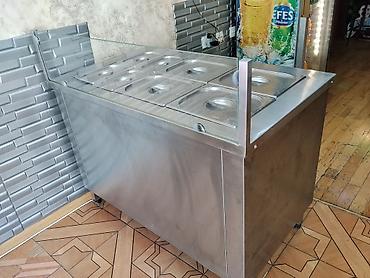 vitrin: Paslanmayan poladdan hazırlanmış isti yemək vitrin-masa - Restoran — 1