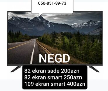 Televizorlar: Yeni Televizor Zimmer Led 32" HD (1366x768), Ünvandan götürmə