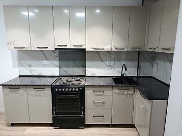 silver kitchen: Кухонный гарнитур, Новый, В рассрочку, цвет - Бежевый, Бесплатная доставка — 3