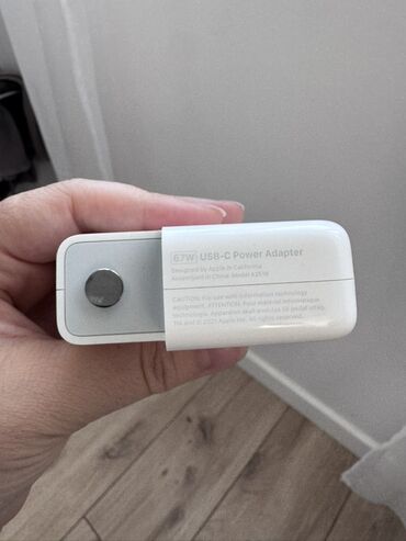 купить автомобильную зарядку для ноутбука: Адаптер питания Apple USB‑C 67W (модель A2518) - Оригинальный сетевой