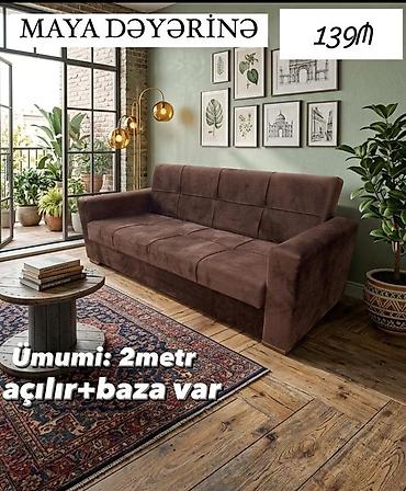 jozefin divan: Divan-kravat, Yeni, Açılan, Bazalı, Vеlur parça, Ödənişli çatdırılma — 1