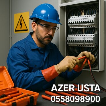 Лампочки: ⚡ Ev və obyektlərdə elektrik işləri görülür: ✅ Avtomat / Difavtomat