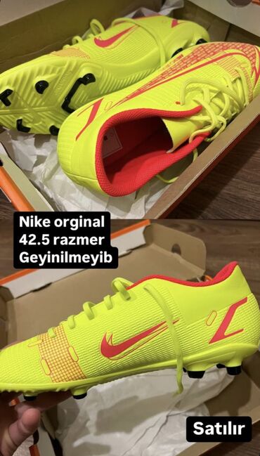 Krasofkalar və idman ayaqqabıları: Nike orginal boots (futbol ayaqqabısı) 188 manata almışam sifariş