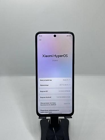 Уюлдук телефондор жана аксессуарлар: Redmi, Redmi 13, Колдонулган, 256 ГБ, түсү - Кара, 2 SIM — 8