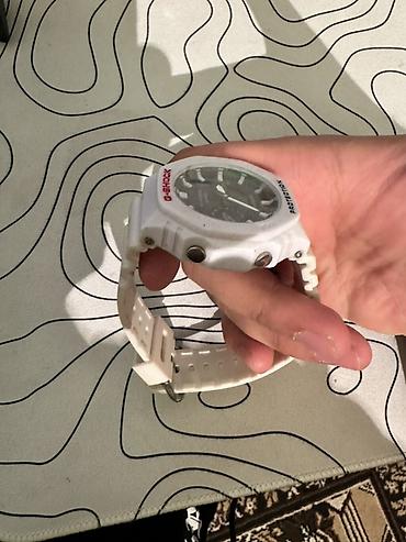 очки унисекс: Casio G‑SHOCK, серия GA-2100 (октагон), цвет белый с чёрным — 2