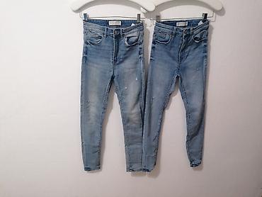 Farmerke: Stradivarius farmerke xs 34 nosene 3,4 puta, mango voskirne xs34 — 1