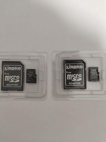 Фото жана видеокамералар: Карты памяти Kingston microSDXC 64 ГБ с адаптером SD. каждая по 200 — 1
