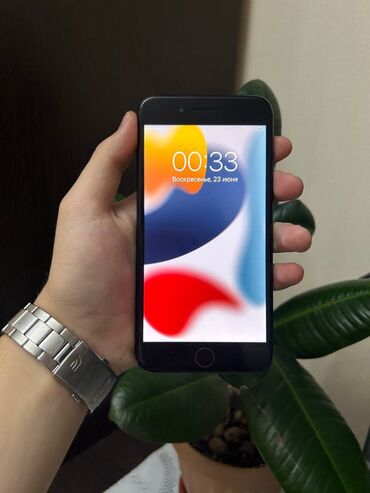 iphone 6 plus цена в бишкеке: IPhone 7 Plus, Б/у, 128 ГБ, Черный, Защитное стекло, Чехол, 100 %