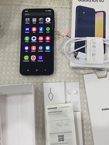 samsun s9: Samsung Galaxy A25, Новый, 256 ГБ, цвет - Черный, 2 SIM