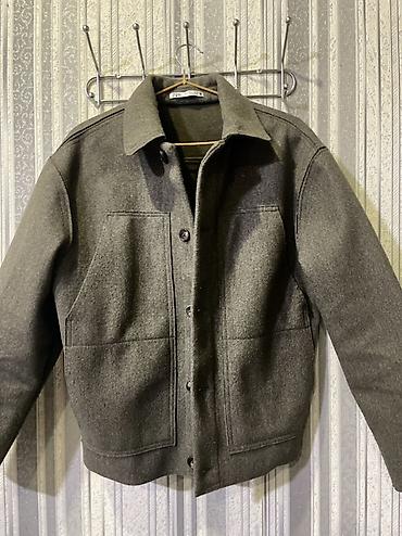 куртка zara: Мужское пальто, Zara, S, цвет - Серый — 3