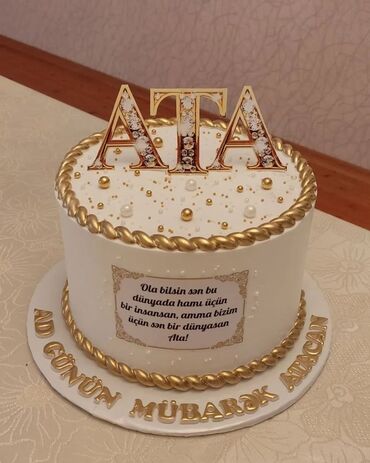 Tortlar: Fotoşəkilli və yazılı xüsusi tortlar - Ad günləri, ailə təbrikləri və — 1