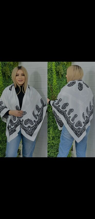 Baş geyimləri: Keyfiyyətli Ipək Kəlağayılar 25azn Razmeri 140/140sm Kenarlari tikisli — 9