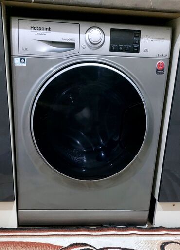 paltaryuyan yeni: Paltaryuyan maşın Hotpoint Ariston, 6 kq, İşlənmiş, Avtomat, Qurutma var, Kredit yoxdur, Ünvandan götürmə
