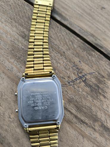 qizilin alis və satis qiyməti: CASIO kişi qol saatı - Brend/model: Casio, arxa qapaqda A159W tipli — 2