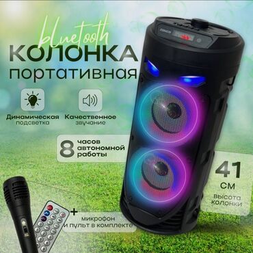 Динамики и музыкальные центры: Портативная колонка Bluetooth с караоке, мультимедийная, FM-радио