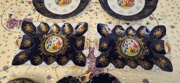 Nahar dəstləri və servizlər: Nahar dəsti, rəng - Göy, Farfor — 5