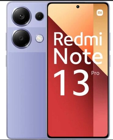 ретми 9 а: Redmi, Redmi Note 13 Pro, Жаңы, 256 ГБ, түсү - Кызгылт көк, Бөлүп төлөө менен, 2 SIM, eSIM