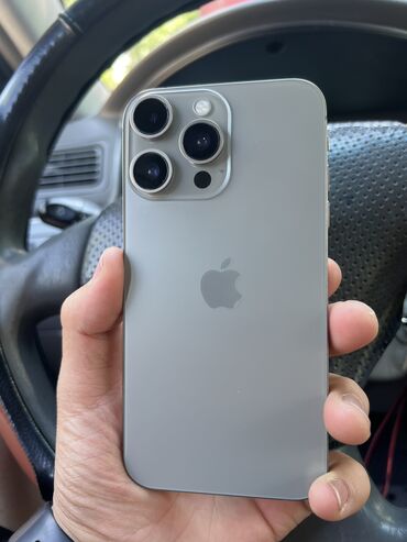 Apple iPhone: IPhone 15 Pro, Новый, 128 ГБ, Зарядное устройство, Защитное стекло, Чехол