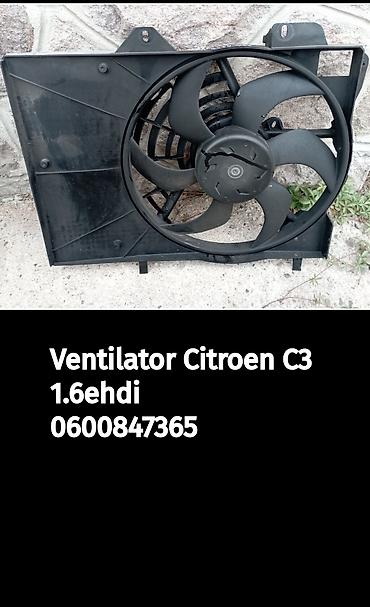 besumni kompresor: Ventilator hladnjaka za Citroën C3 1.6 e-HDi - Komplet sa — 1