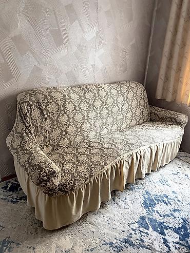 диваны цены: Гарнитур для зала, Б/у, ДСП, Самовывоз, цвет - Бежевый — 2