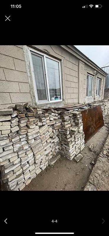 каменный шпон: Кирпич полнотелый/силikatный, разобранный с кладки - Материал: кирпич — 4