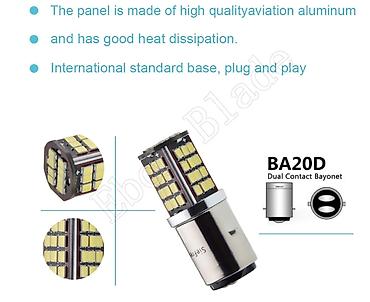 Prekidači: LED BA20D – 6 V - Napon: 6 V - Grlo: BA20D, dvostruki kontakt — 3