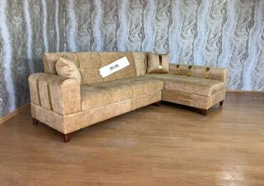 Sifarişlə divanlar: Künc divan, Qonaq otağı üçün, Parça, Bazasız, Açılmayan — 3