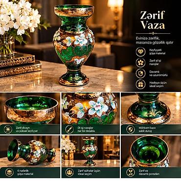 Bir vaza, Bogem şüşəsi lalafo.az -da Bir vaza, Bogem şüşəsi