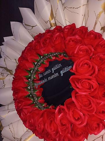 qara gül: Məhsul: Dekorativ gül kompozisiyaları və hədiyyə setləri - Gül ayısı — 7