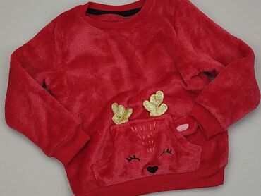 czerwona bluzka 110: Sweatshirt, 5-6 years, 110-116 cm, condition - Very good
