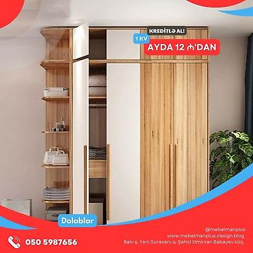 Sifarişlə dolablar: Modern dolablar KREDİTLƏ Dolabları indi kreditlə əldə, edə — 9