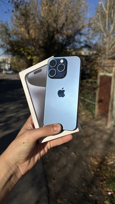 айфон 16 про макс цена в бишкеке: IPhone 15 Pro, Колдонулган, 128 ГБ, Blue Titanium, Каптама, Куту, 92 %