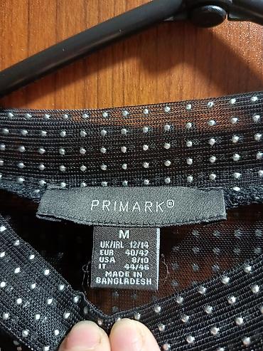 maykalar: PRIMARK qadın bluzası - Model: şəffaf tül üst - Rəng: qara, xırda — 2