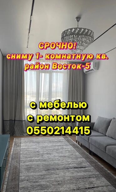 квартиры в бишкеке 1 комнатные на долгий срок: Ищу в аренду 1‑комнатную квартиру в районе Восток‑5. Нужна квартира с