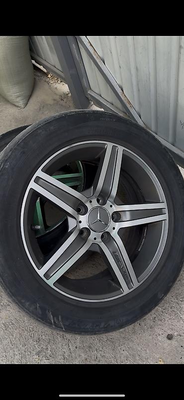 r20 28535: Литые Диски R 16 AMG, Комплект, отверстий - 5, Б/у — 2