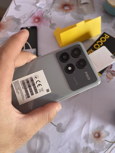 обмен на poco m3: Poco X6 Pro 5G, Б/у, 512 ГБ, цвет - Серебристый, 2 SIM, eSIM