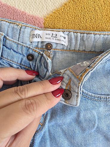 2 yas: ZARA Kids uşaq cins şalvarı - Model: ZBYO JEANS, açıq mavi (light — 2