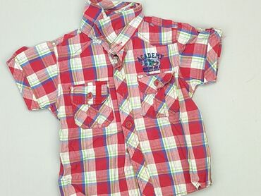 Shirts: Shirt 1.5-2 years, condition - Very good, pattern - Cell, color - Red