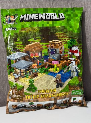 конструктор домик: Детский конструктор Minecraft Village (Mineworld) 800 сом
