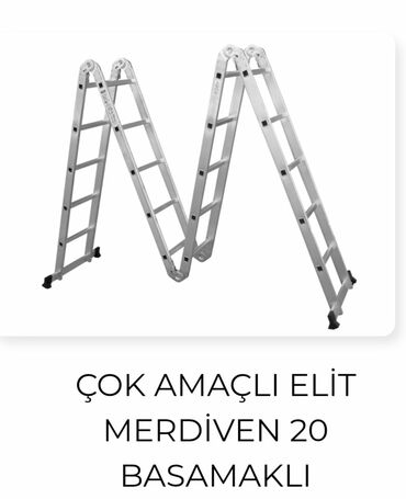 Другие строительные материалы: Alüminiumdan hazırlanmış çoxməqsədli elit pilləkən, 20 pilləli dizaynı