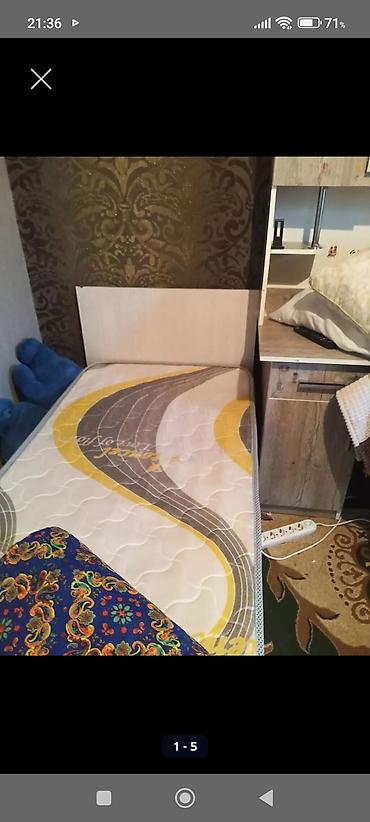 bunk bed: Односпальная кровать с матрасом. - Размер спального места — 2