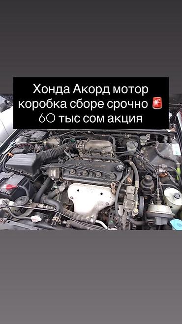 комплект грм: Двигатель + коробка в сборе для Honda Accord. Комплектность: - Мотор — 1