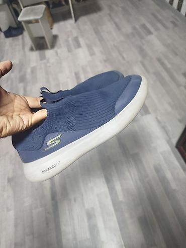 скетчерс мужские: Мужские кроссовки, 42, Skechers, Б/у, цвет - Синий, Платная доставка — 3