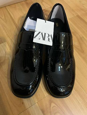Мокасины и лоферы: Лоферы, 40, Zara, Новый, цвет - Черный, Самовывоз — 3